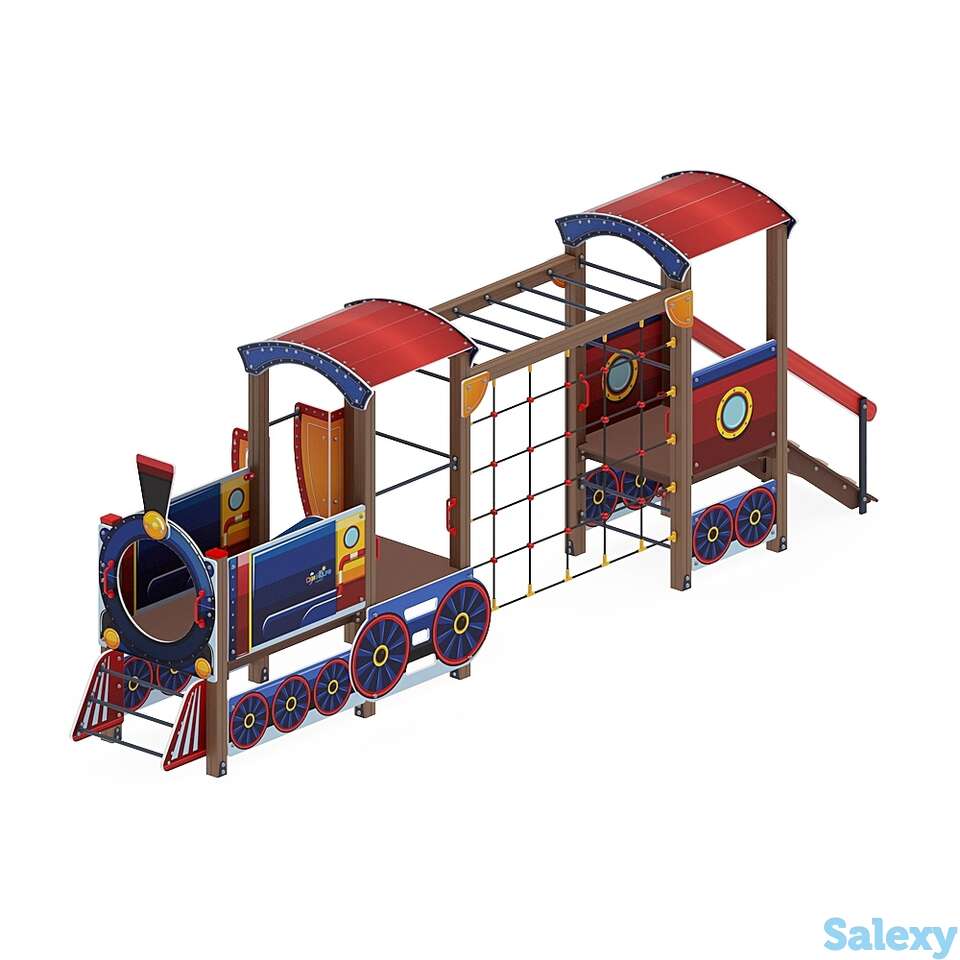 Детский игровой комплекс «паровозик» дик 1.03.5.03-01 h=750, фотография 1