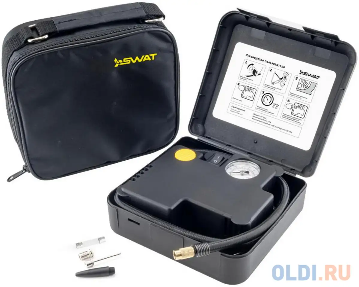 Автомобильный компрессор swat swt-212, фотография 1