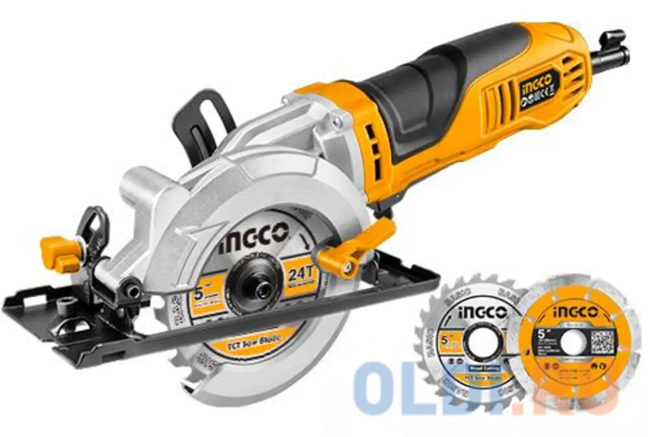 Дисковая пила ingco mfs1251 750 вт 125мм, фотография 1