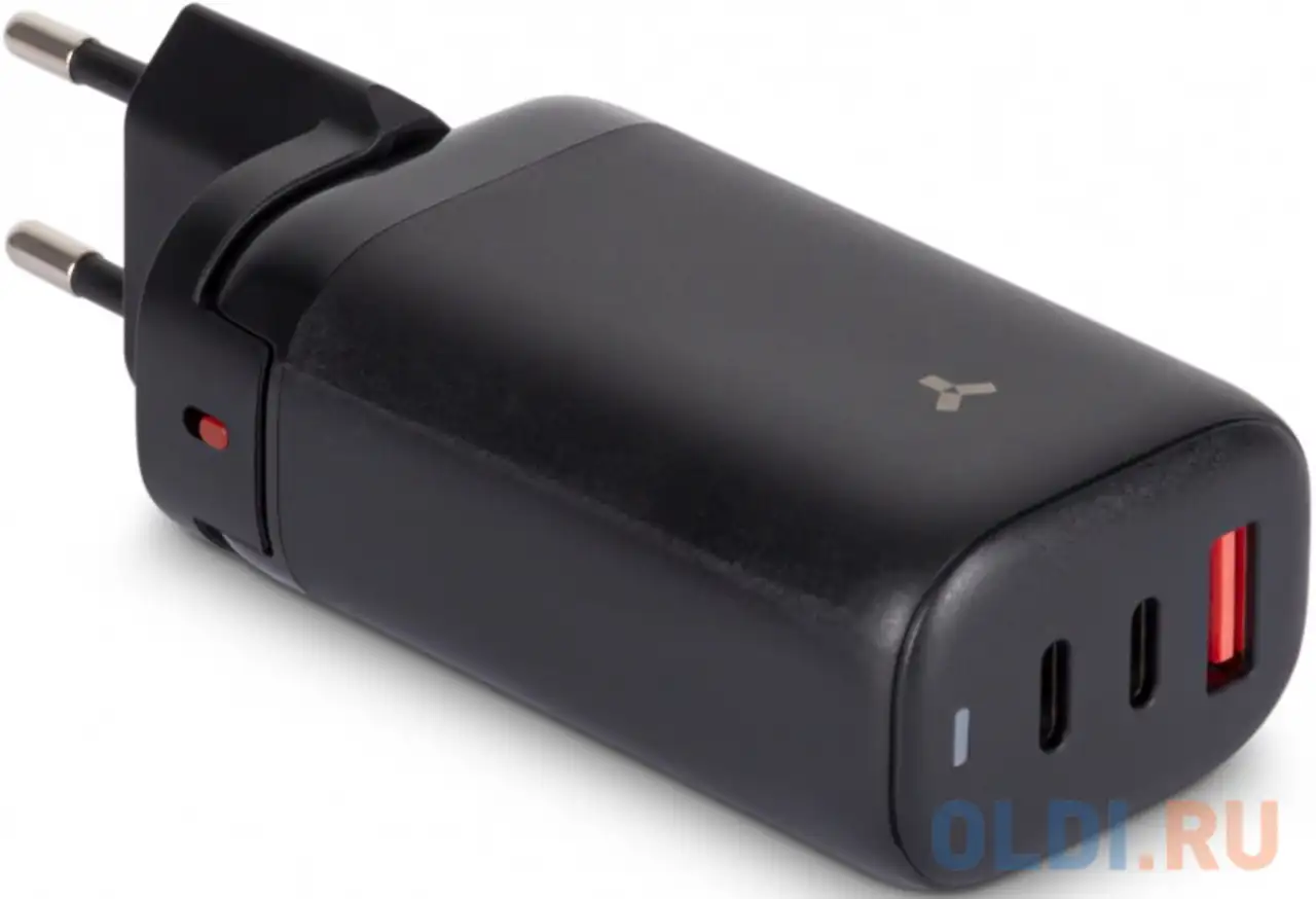 Сетевое зарядное устройство accesstyle cosmic gan 3 а usb usb-c черный, фотография 1