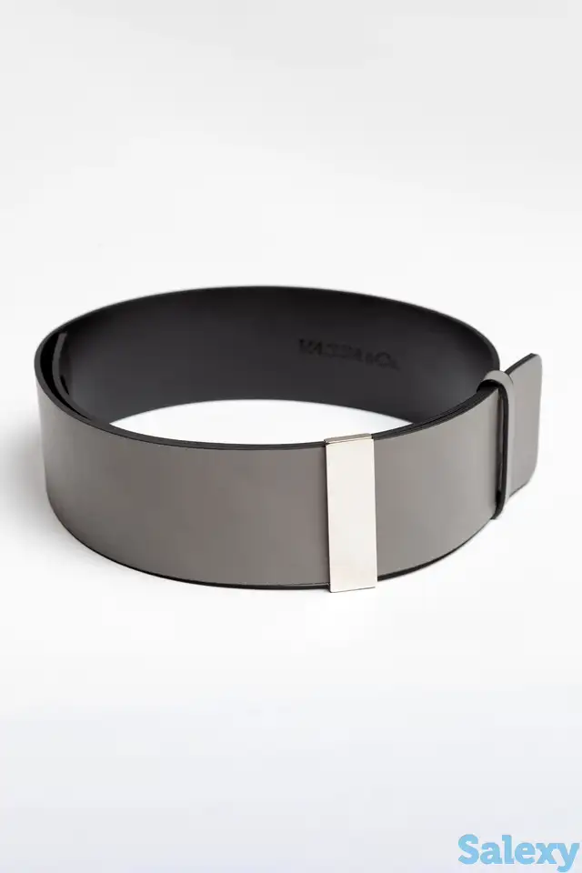 Кожаный ремень с металлической пряжкой vassa&co, фотография 1