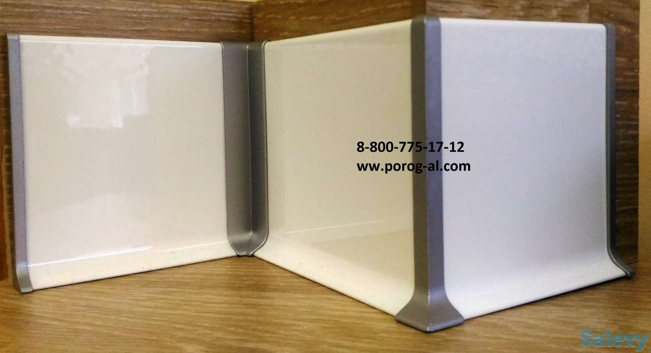 Плинтус алюминиевый Хром, Серебро, от Белого до Графита, фотография 10