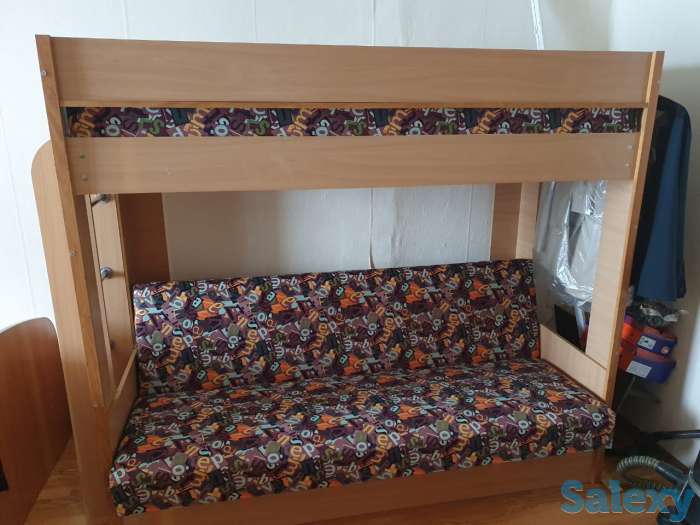 Продается двухъярусная кровать с диваном, фотография 5