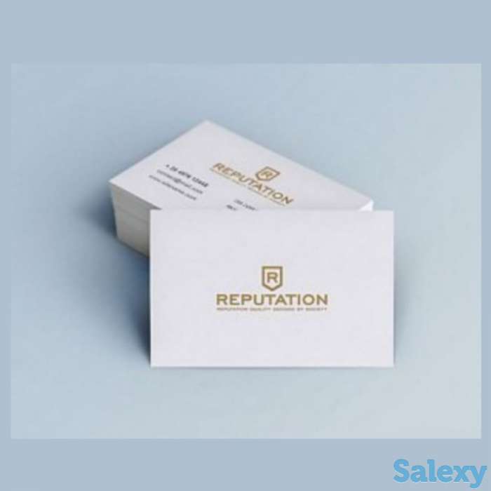 Визитки 2 сторонние 100-500 шт., фотография 1