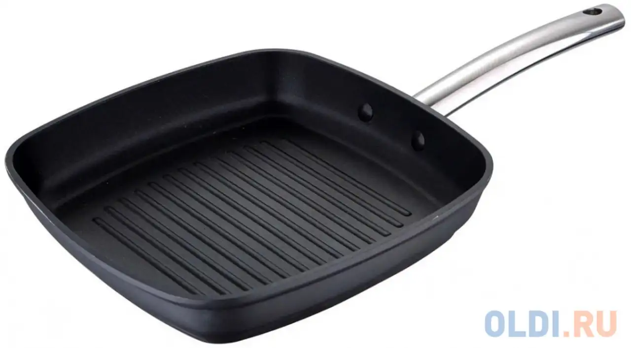 Сковородка-гриль bergner bgmp-3510 28/28 алюминий, фотография 1