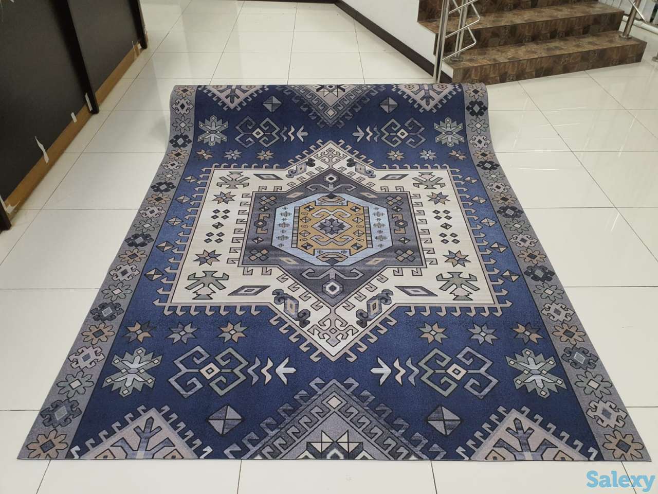 Коврик Голубой Кечуа ковер ковровая дорожка Ширина 200 см, фотография 9