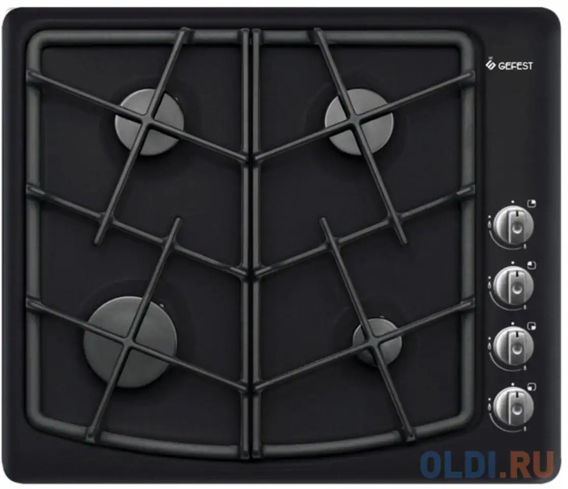 Варочная панель газовая gefest сг сн 1211 к3 черный, фотография 1