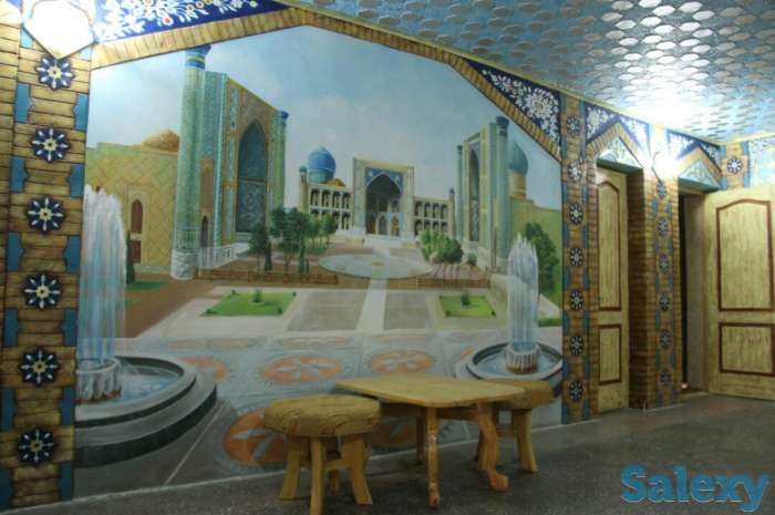 Роспись стен и потолков, барельеф на стене, картины, портрет, фотография 12