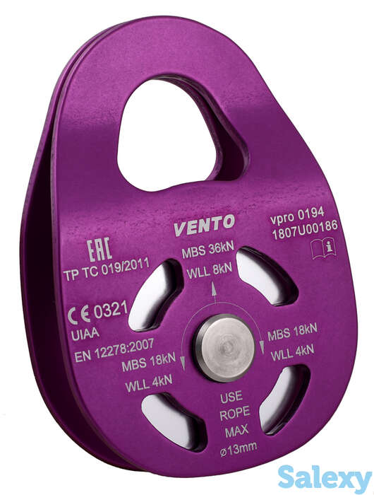 Блок-Ролик Венто Uno 36 Одинарный С Подшипником Дюраль, фотография 1