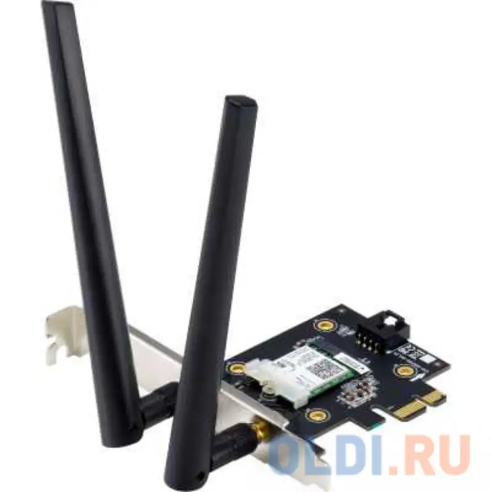 Сетевой адаптер wifi + bluetooth asus pce-ax3000 ax3000 pci express (ант.внеш.съем), фотография 1
