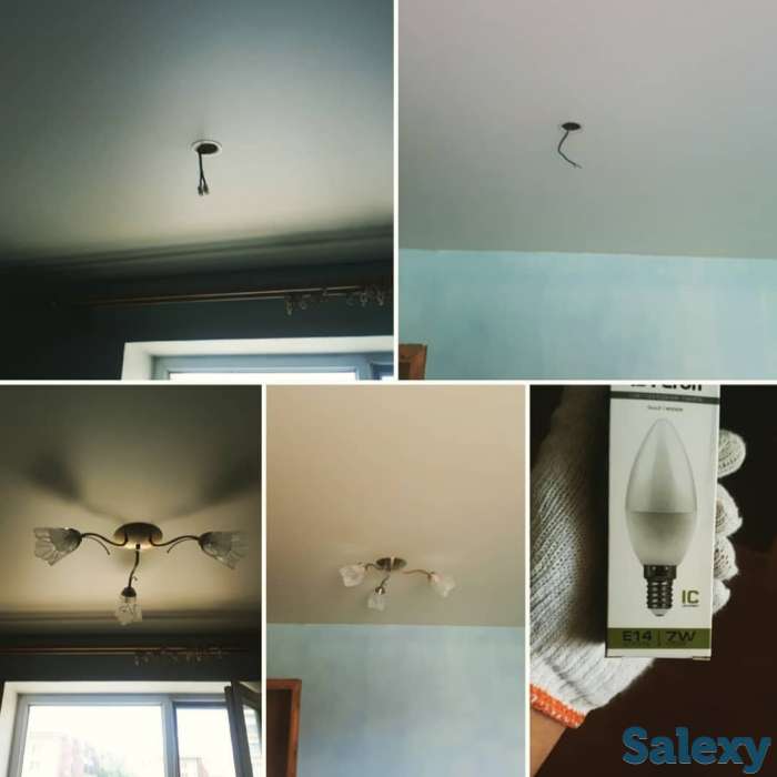 Установка сборка люстры, фотография 4