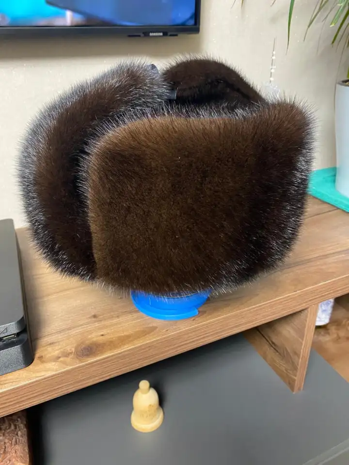 Продам шапку-ушанку норковую мужскую Новосибирск., фотография 2