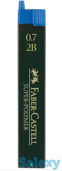 Графитные грифели POLYMER, 0,7мм, твердость 2В, 12шт в тубе Faber-Castell, фотография 1