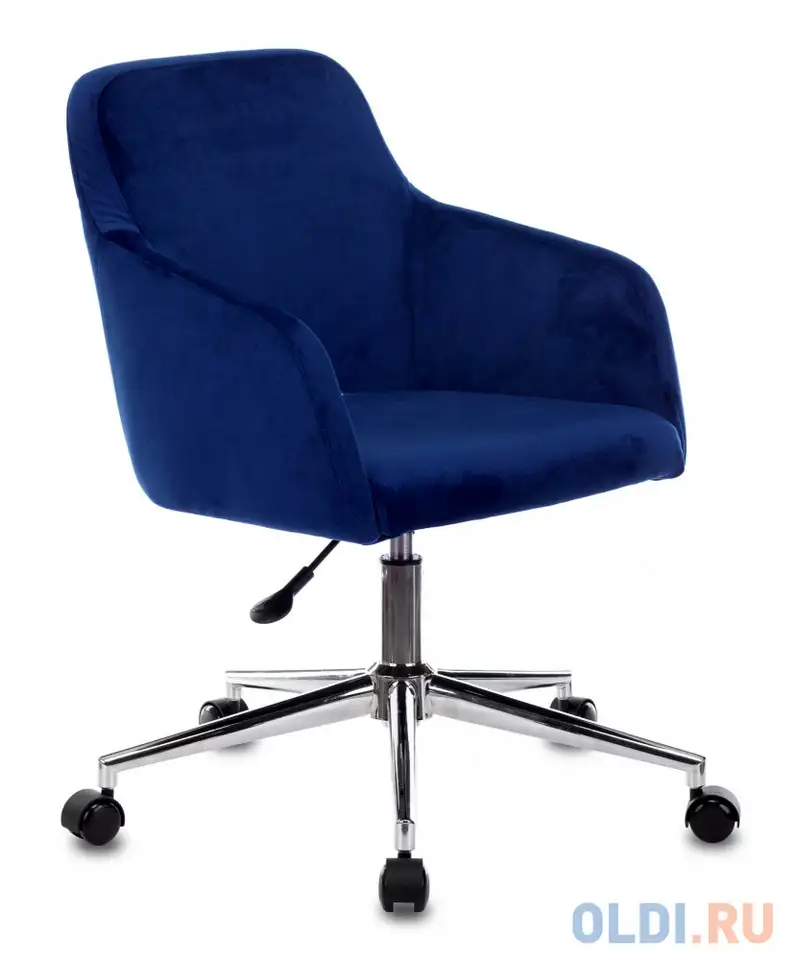Кресло бюрократ ch-380sl сапфировый italia 17 крестовина металл хром, фотография 1