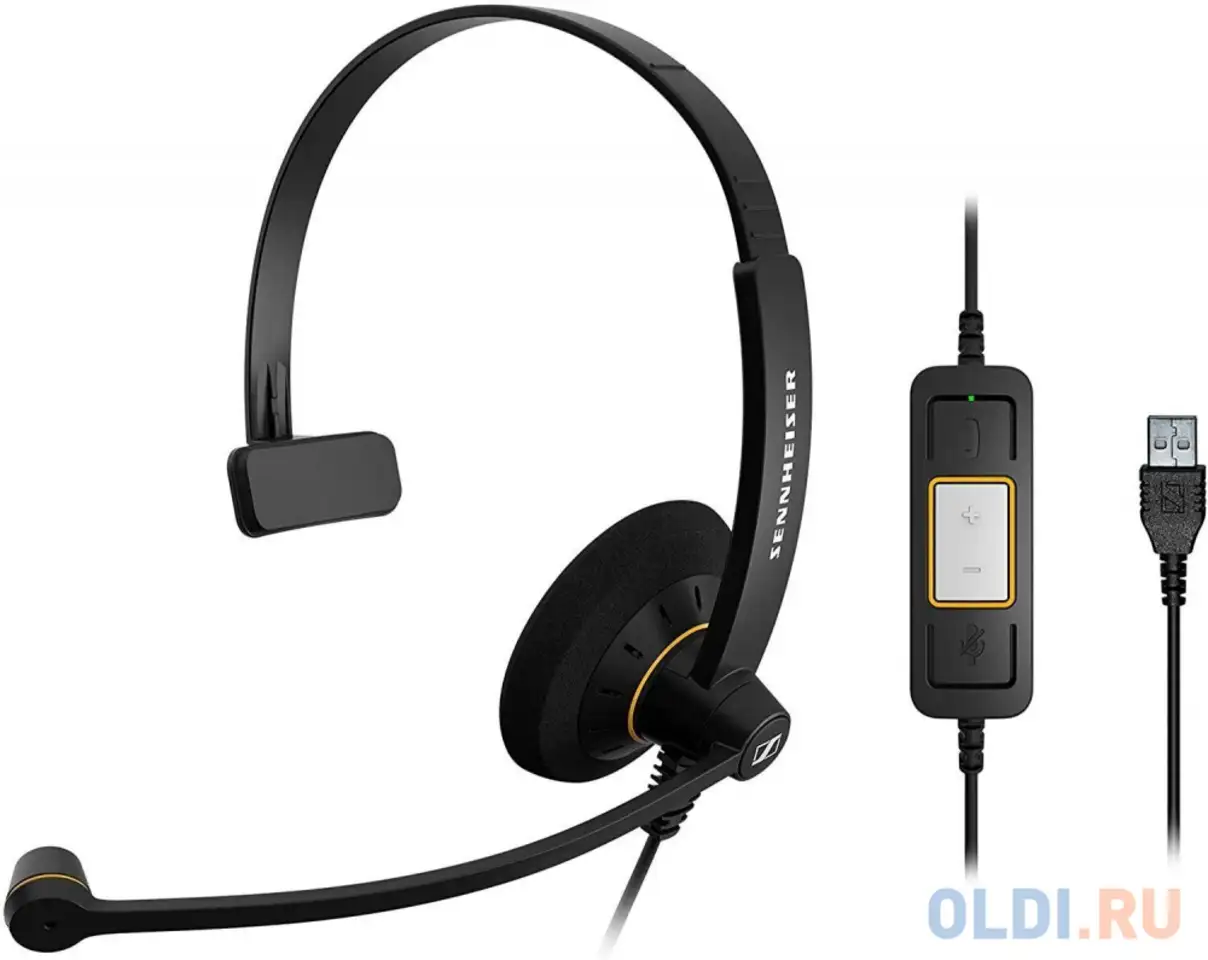 Наушники sennheiser sc 30 usb ml черный, фотография 1