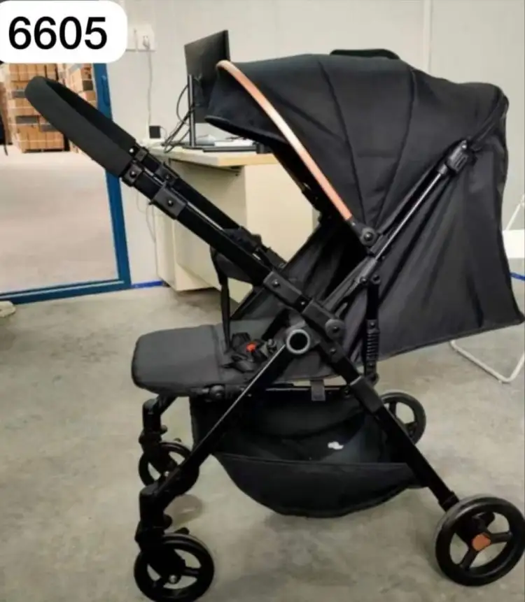 Коляска прогулочная 6605, черный, фотография 1