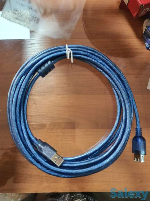 Кабель-удлинитель, USB AM-AF, скоростной USB 2.0, 5 метров Качество, фотография 2