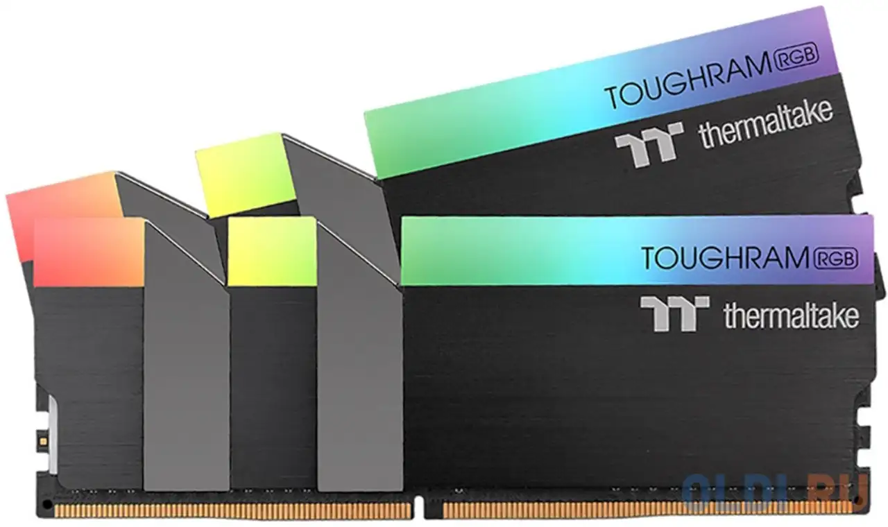 16gb thermaltake ddr4 4000 dimm toughram rgb black gaming memory r009d408gx2-4000c19a, фотография 1
