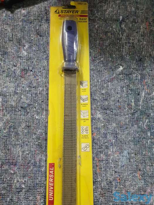 Рашпиль Stayer круглый с пластмассовой ручкой, 250мм, фотография 1