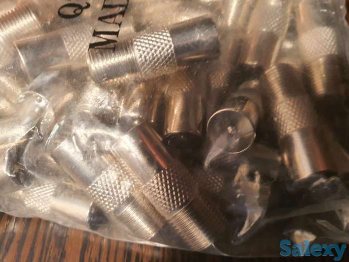 Штекер металлический на антенну, разъём телевизионной антенны (ТВ), фотография 4