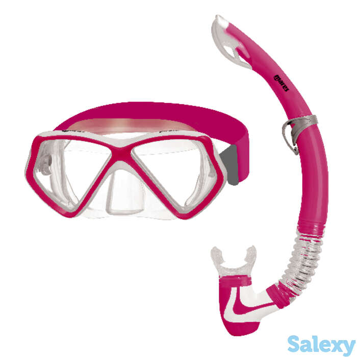Набор для плавания (маска и трубка) mares pirate neon, цв.розовый,  -, фотография 1