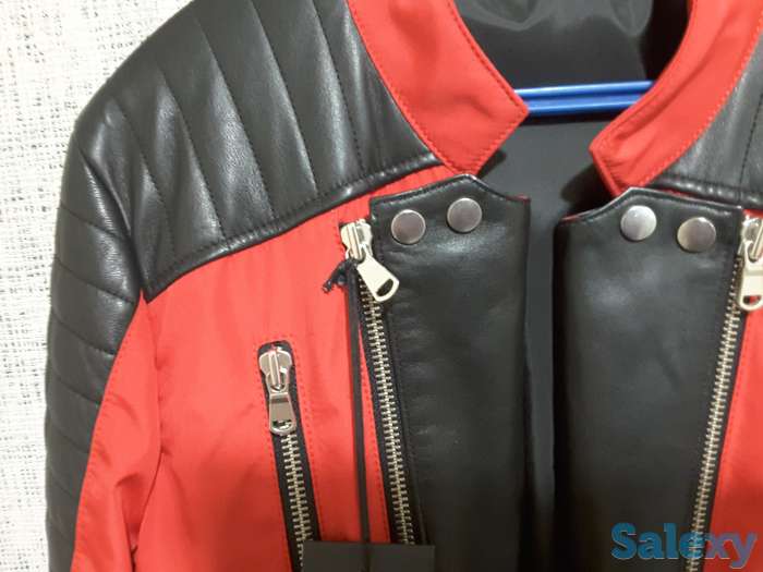 Продам куртку демисезонную Franco Di Marco с кожаными вставками, фотография 1