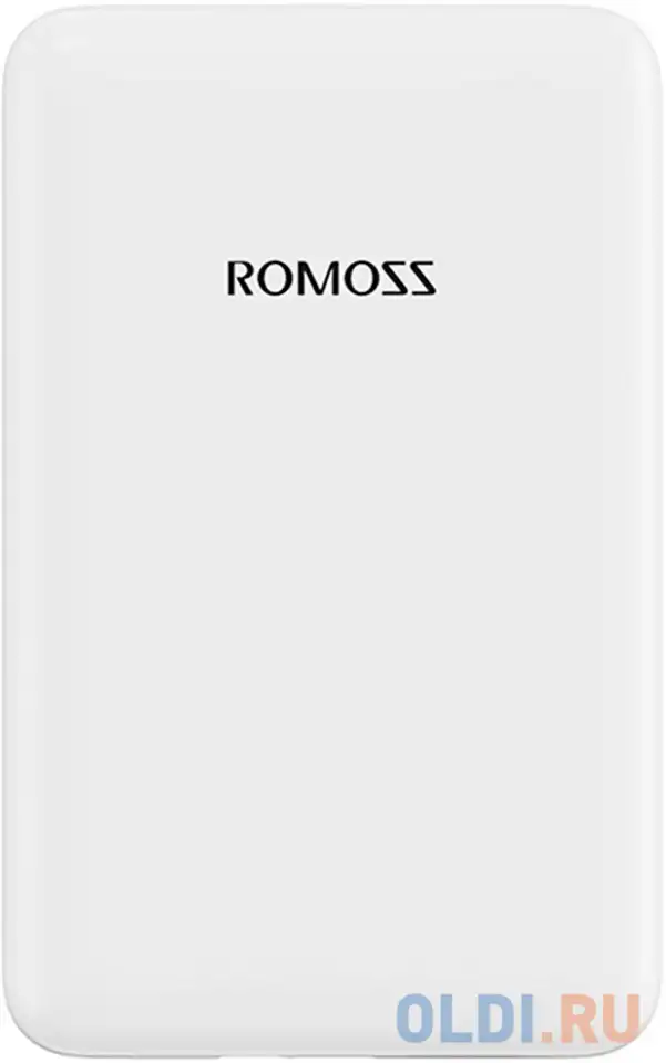 Внешний аккумулятор power bank 5000 мач romoss wss05 белый, фотография 1