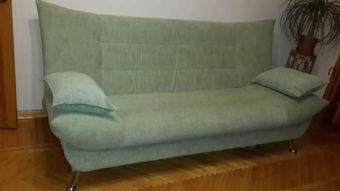 Удобная мягкая мебель: раскладной диван + 2 кресла, фотография 1