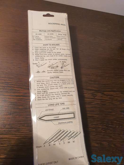 Паяльник 220V, 30 Watt электропаяльник, фотография 4