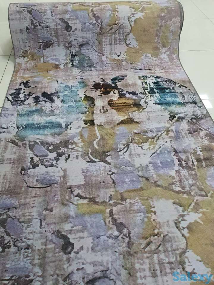 Тренд ковровая дорожка с красками, коврик метражом 120см, фотография 4