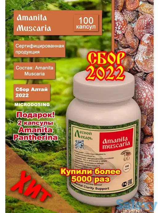 Мухомор красный в капсулах(микродозинг), фотография 1