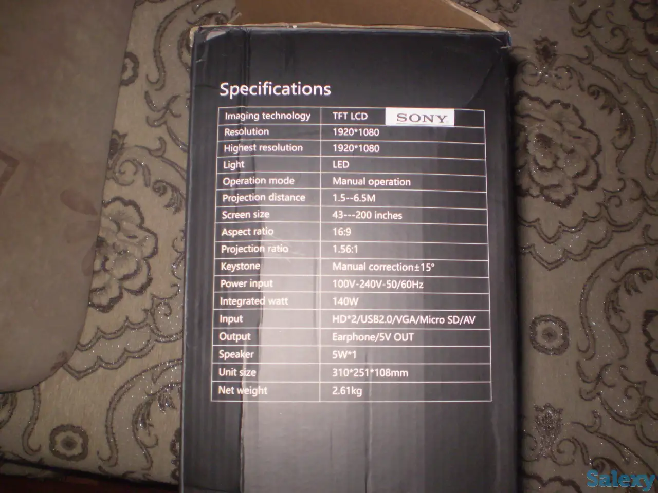 Проэктор  .THUNDEAL YG 620. PROJECTOR., фотография 4