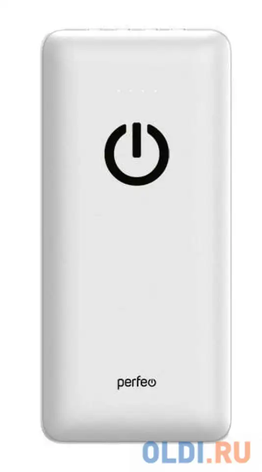 Внешний аккумулятор power bank 10000 мач perfeo absolute белый pf_b4879, фотография 1