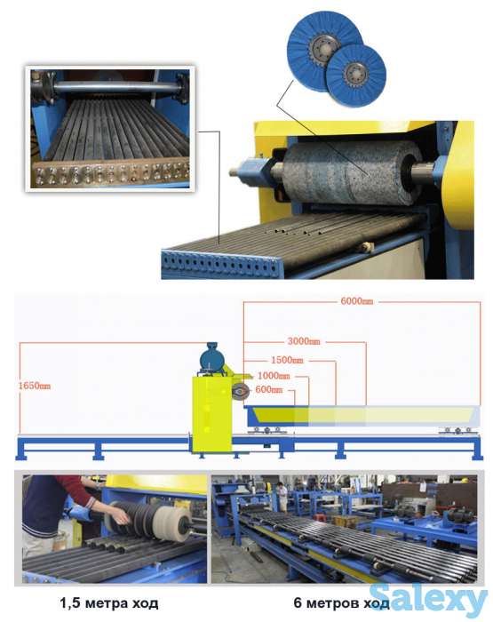JZ-P1000 Станок для полировки металлических труб сразу по несколько штук., фотография 1