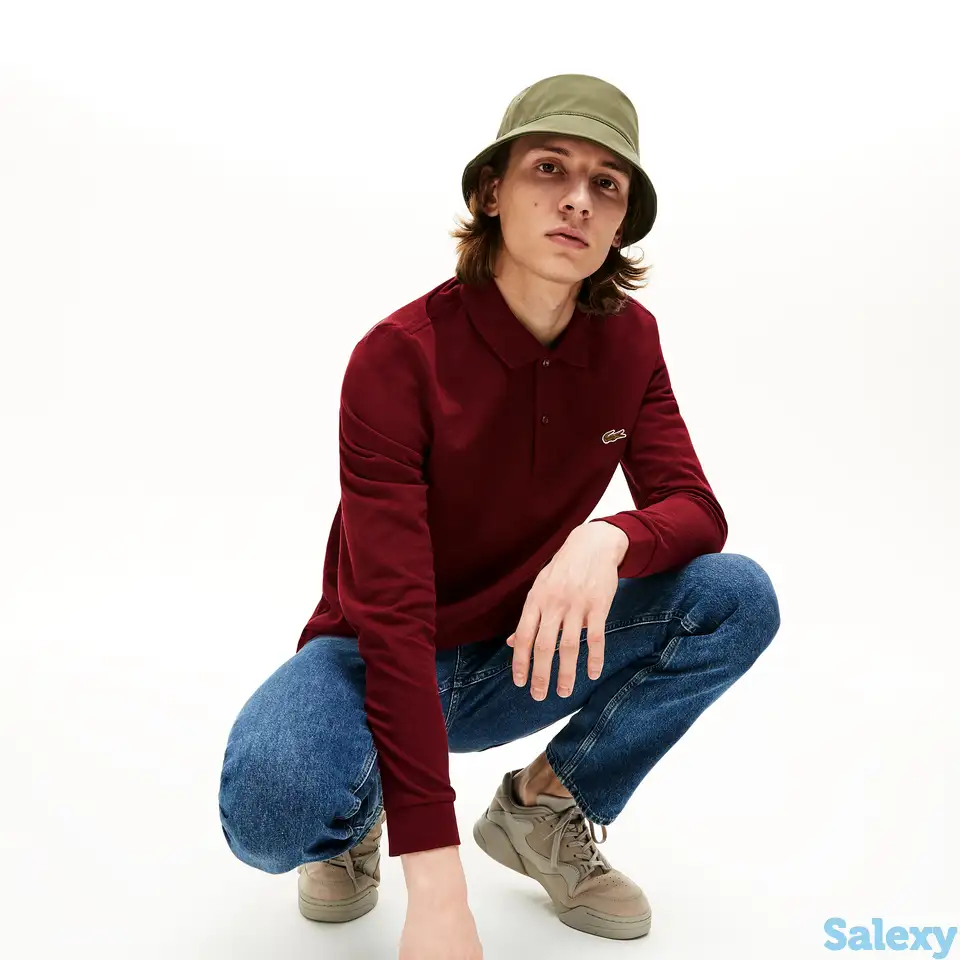 Мужское поло с длинными руковами lacoste original l.12.21, фотография 1