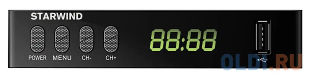 Ресивер dvb-t2 starwind ct-220 черный, фотография 1