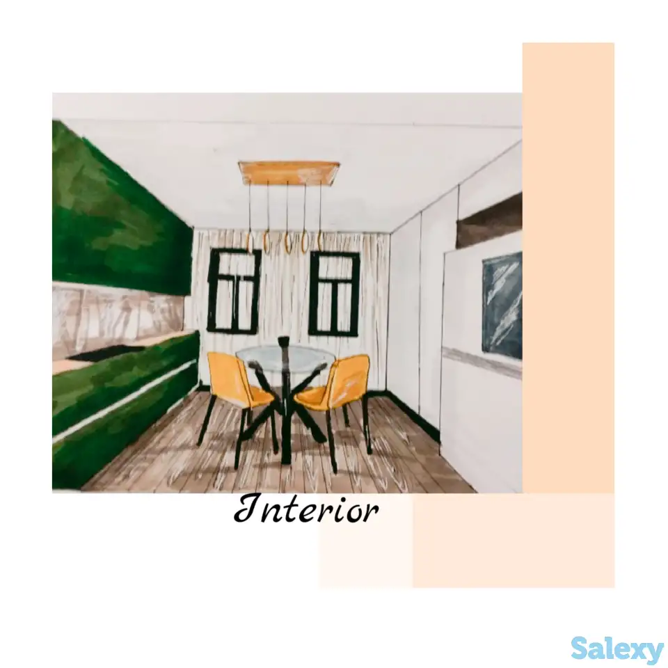 Офф лайн и онлайн курсы рисования и дизайна Fashion sketch, Портрет, Интерьер., фотография 5