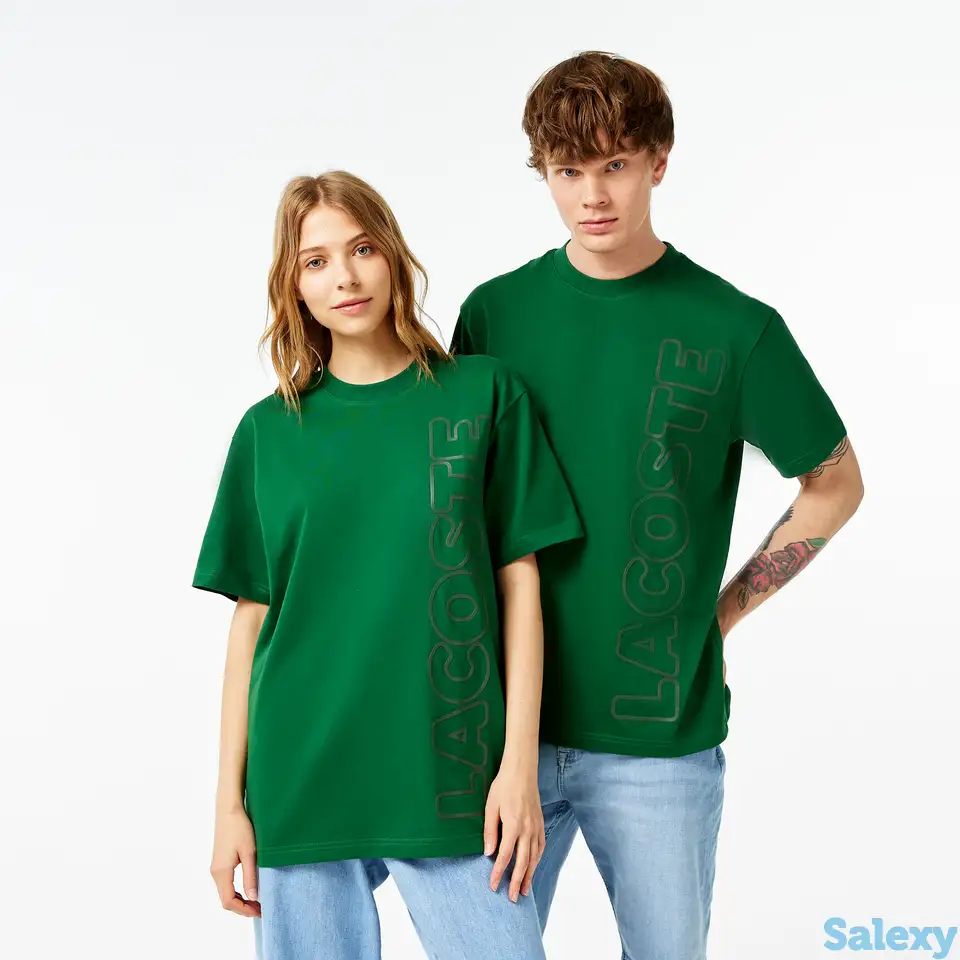 Футболка lacoste свободной посадки unisex, фотография 1