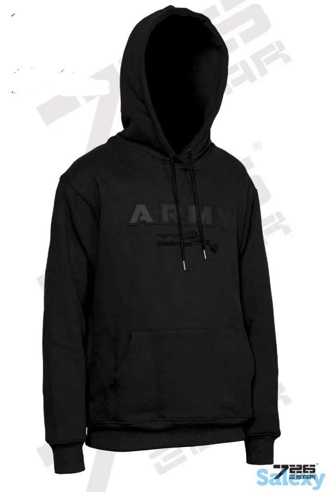 Натовские Худи-726-ARMY. флис плотный, толстый, мягкий., фотография 1