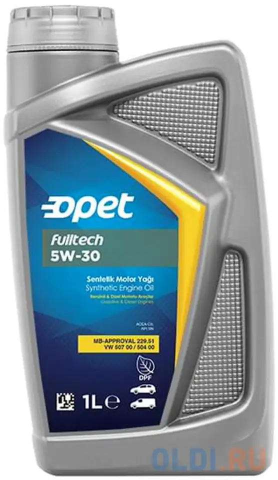 601214738 opet синт. мот.масло fulltech 5w-30 c3 (1л), фотография 1