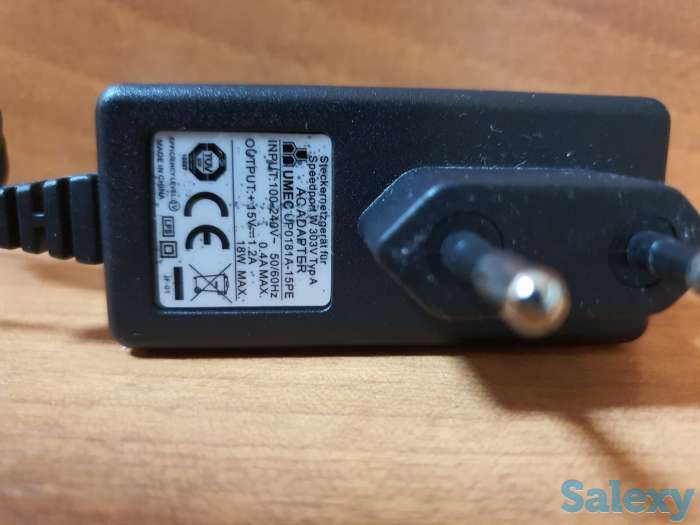 Адаптор, адаптер 15V-1.2A блок питания, фотография 2