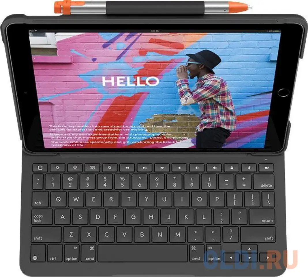Клавиатура logitech slim folio для ipad (7-го, 8-го и 9-го поколений), фотография 1