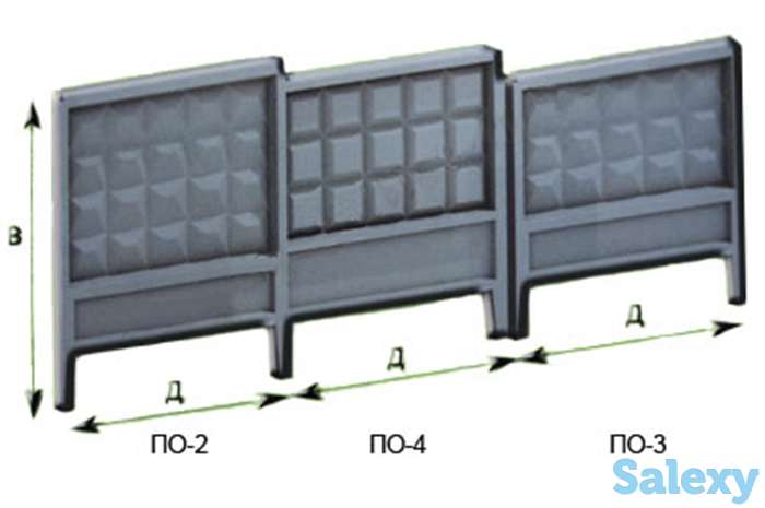 Формы панелей забора ПО, фотография 1