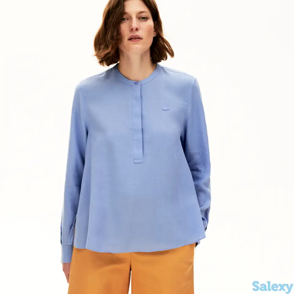 Женская льняная рубашка lacoste, фотография 1