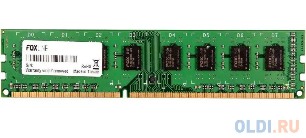 Оперативная память для компьютера foxline fl3200d4u22-32g dimm 32gb ddr4 3200 mhz, фотография 1
