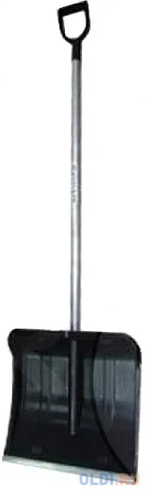 Лопата fit курс снеговик снеговая с алюминиевым черенком и планкой пластик, фотография 1