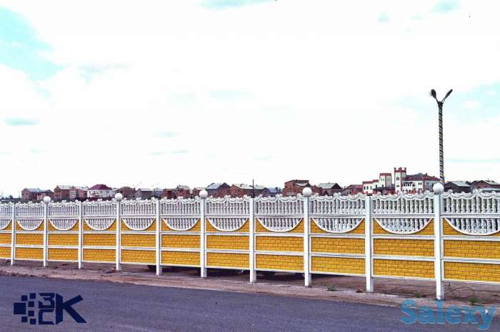 Железобетонный забор, еврозабор, забор, фотография 7