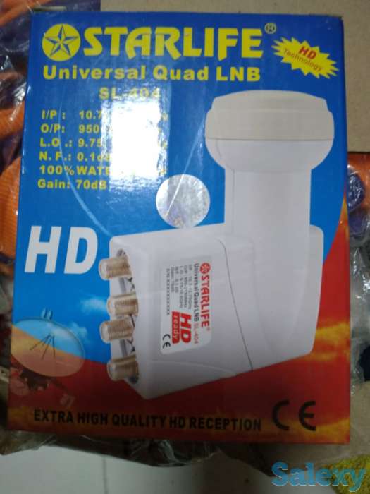 Головка спутниковая на 4 выхода конвертер Корея 100% водонепроницаемая, фотография 2