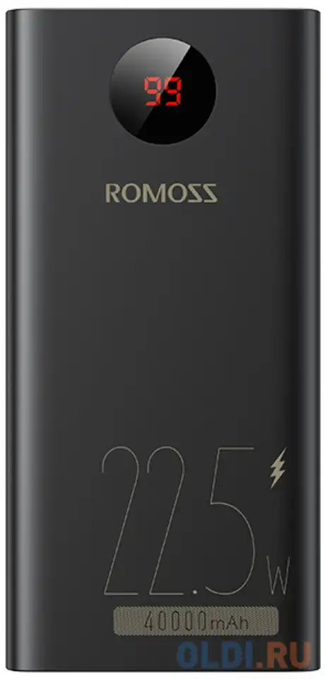 Внешний аккумулятор power bank 40000 мач romoss pea40pf черный, фотография 1