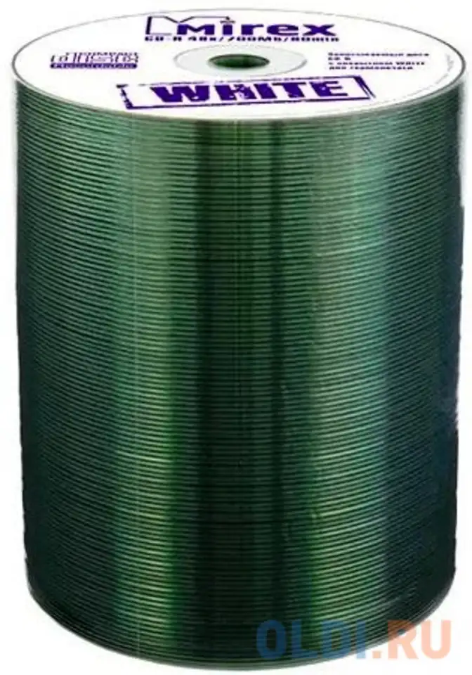 Диск cd-r mirex 700 mb, 48х, shrink (100), thermal print (100/500), фотография 1